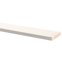 Schaaflat grenen gegrond wit, 12 x 69 mm, 270 cm