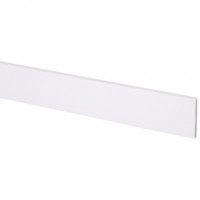 Schaaflat grenen gegrond wit, 7 x 55 mm, 270 cm