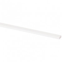 Schaaflat grenen gegrond wit, 9 x 21 mm, 270 cm