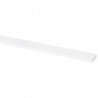 Schaaflat grenen gegrond wit, 9 x 35 mm, 270 cm