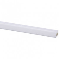 Glaslat hardhout wit gegrond 17 x 15 mm, 270 cm