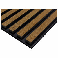 - Akoestische wandpanelen geolied eiken, 260 x 52,6 cm, dikte 22 mm, HM4375