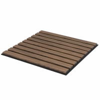 - MDF akoestisch tegel, walnoot, 50 x 50 cm, 4 stuks, HM5653