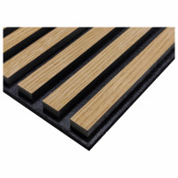 Akoestische wandpaneel licht eiken, 260 x 52,6 cm, dikte 22mm, HM4351