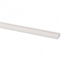 Glaslat grenen wit gegrond 9 x 15 mm, 270 cm