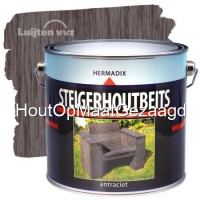 Hermadix steigerhoutbeits antraciet 2,5L