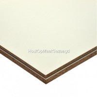 Spaanplaat wit	125 x 250 cm