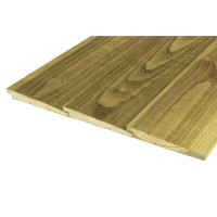 Zweeds douglas rabat, 1,1-2,7 x 19,5 x 300 cm, 1 zijde geschaafd & 1 zijde fijnbezaagd, groen geïmpregneerd 