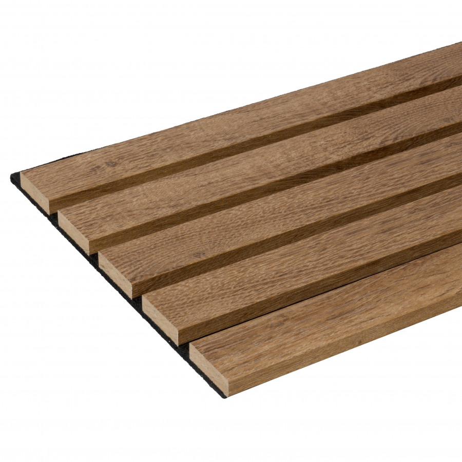 - Akoestische panelen brons eiken, 260 x 30 cm, 2 stuks - HM7725