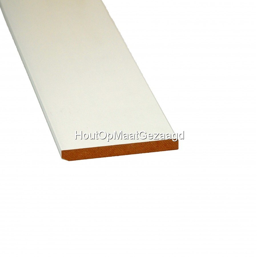 specificeren Verzamelen Briljant MDF plint wit gegrond 12 x 120 mm - HoutOpMaatGezaagd.be